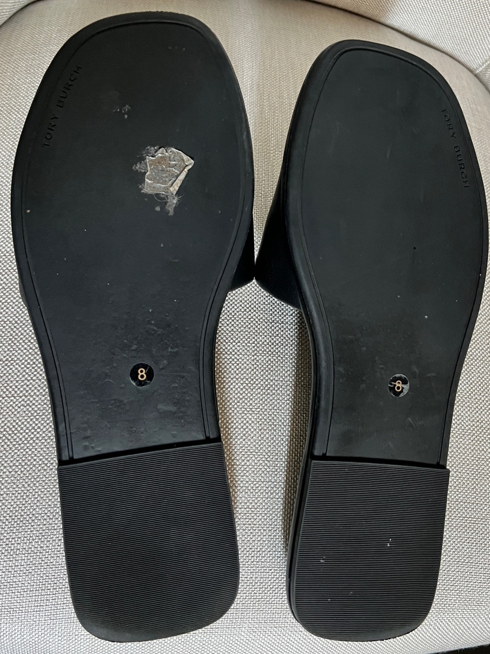 Tory Burch Nappa Leather Double T Sport Slide — Size 8 - Picture 9 of 9